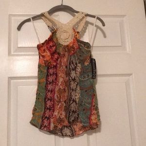 Crochet detailed halter top